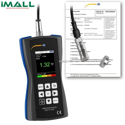Máy đo độ rung (0~399.9 m/s²; 0~399.99 mm/s; 0~3.999 mm, kèm Certificate ISO) PCE VT 3700-ICA