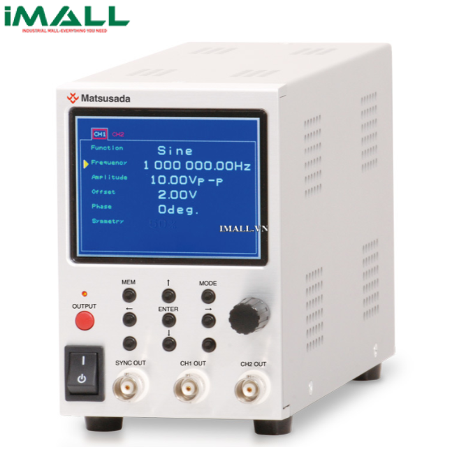 Máy phát hàm kỹ thuật số Matsusada eK-FGJ (0.01Hz~1MHz, 2 kênh)