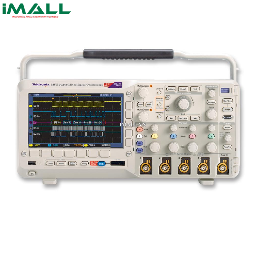 Máy hiện sóng số Tektronix MSO2024B (200Mhz, 4+16 kênh logic, 1GS/s)