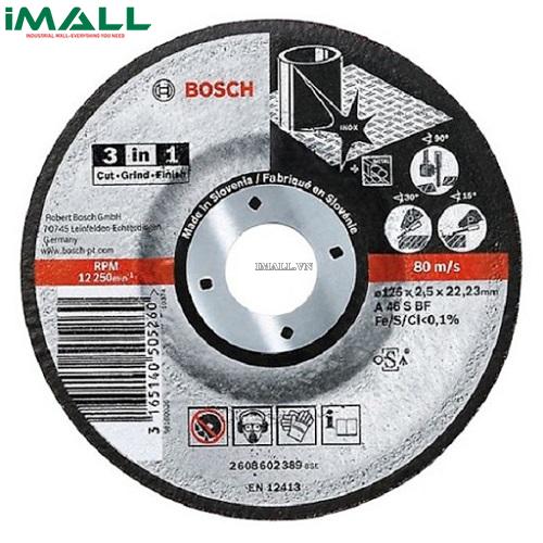Đá cắt 3 trong 1 BOSCH 2608602389 (125x22.2x2.5)