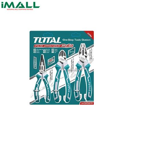 Bộ kìm điện, kìm cắt và kìm nhọn cao cấp 3 chi tiết Total THT2K0301S