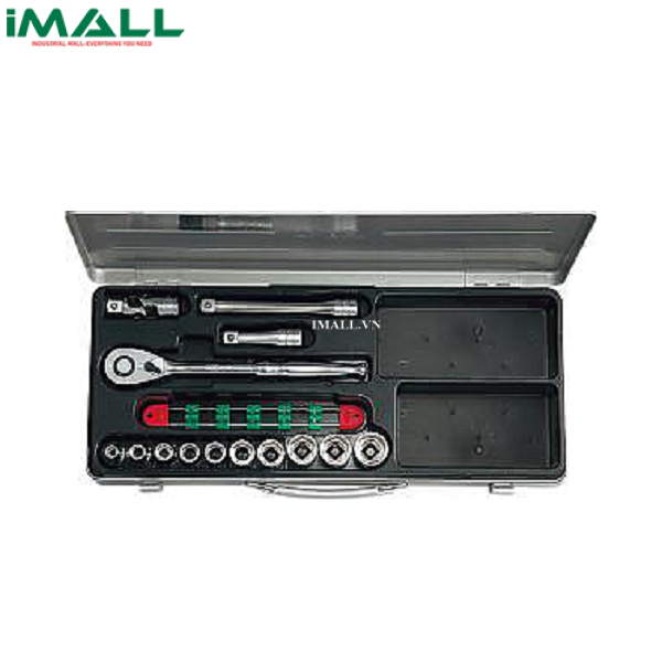 Bộ đầu khẩu vặn ốc KTC TB410X (1/2”, 14 chi tiết)