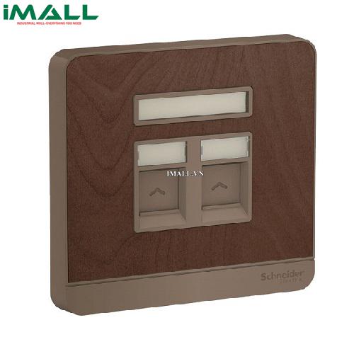 Ổ cắm điện thoại và mạng cat5e Schneider E8332TDRJS5_WD_G19