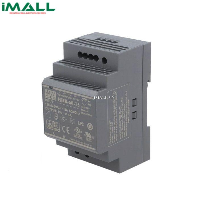 Bộ nguồn Meanwell HDR-60-15 (15V 60W 4A)