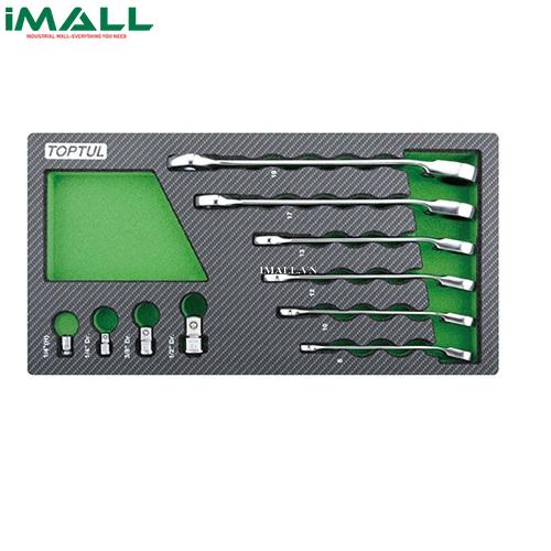 Bộ cờ lê vòng miệng 10 món (ABAF: 8~19 mm) Toptul GEA1001