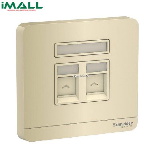 Ổ cắm điện thoại và mạng cat5e Schneider E8332TDRJS5_WG_G19