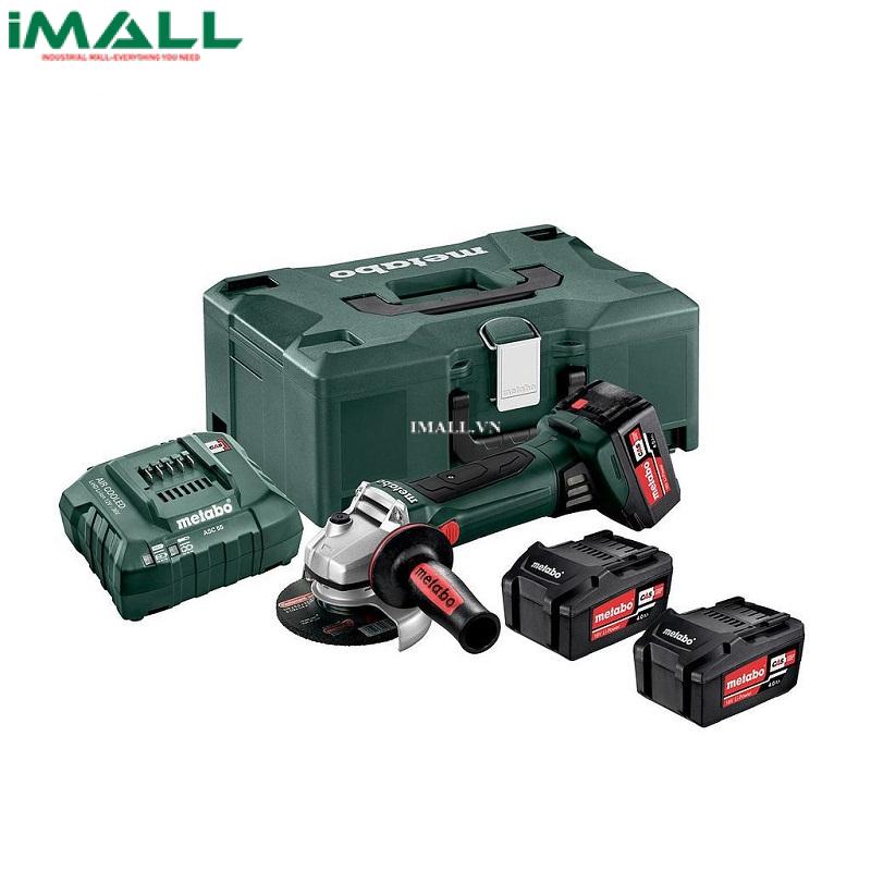 Máy mài góc không dây METABO W 18 LTX 125 QUICK SET (18V 3x4Ah Li-ion) (602174960)