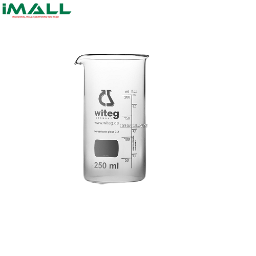 Cốc đong cao thành có logo Witeg WITEG 5 502 400 B (400ml; 10 cái)