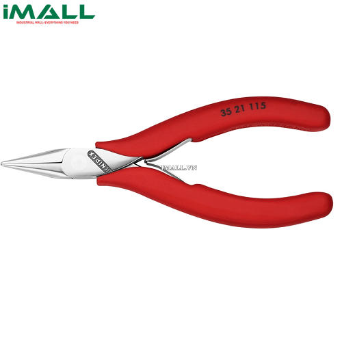 Kìm kẹp linh kiện & các chi tiết nhỏ có ngàm trơn Electronics Knipex 35 21 115