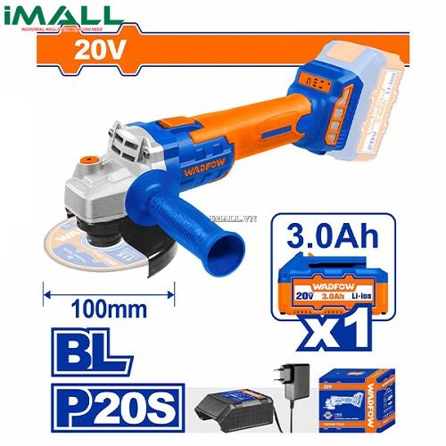 Máy mài góc dùng pin Lithium-ion 20V (khôngchổi than) Wadfow WLAPM12