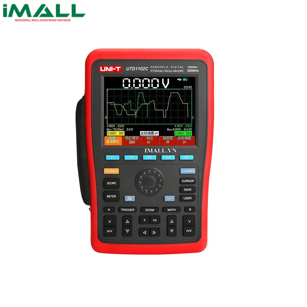Máy hiện sóng cầm tay UNI-T UTD1102C (100MHz, 2 Kênh, 500MS/s)