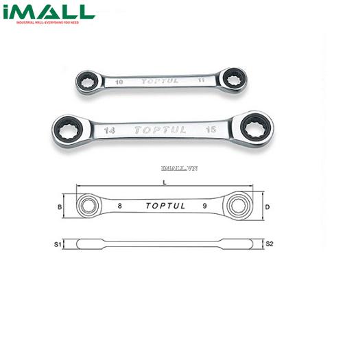 Cờ lê 2 đầu vòng tự động TOPTUL AEAR1011