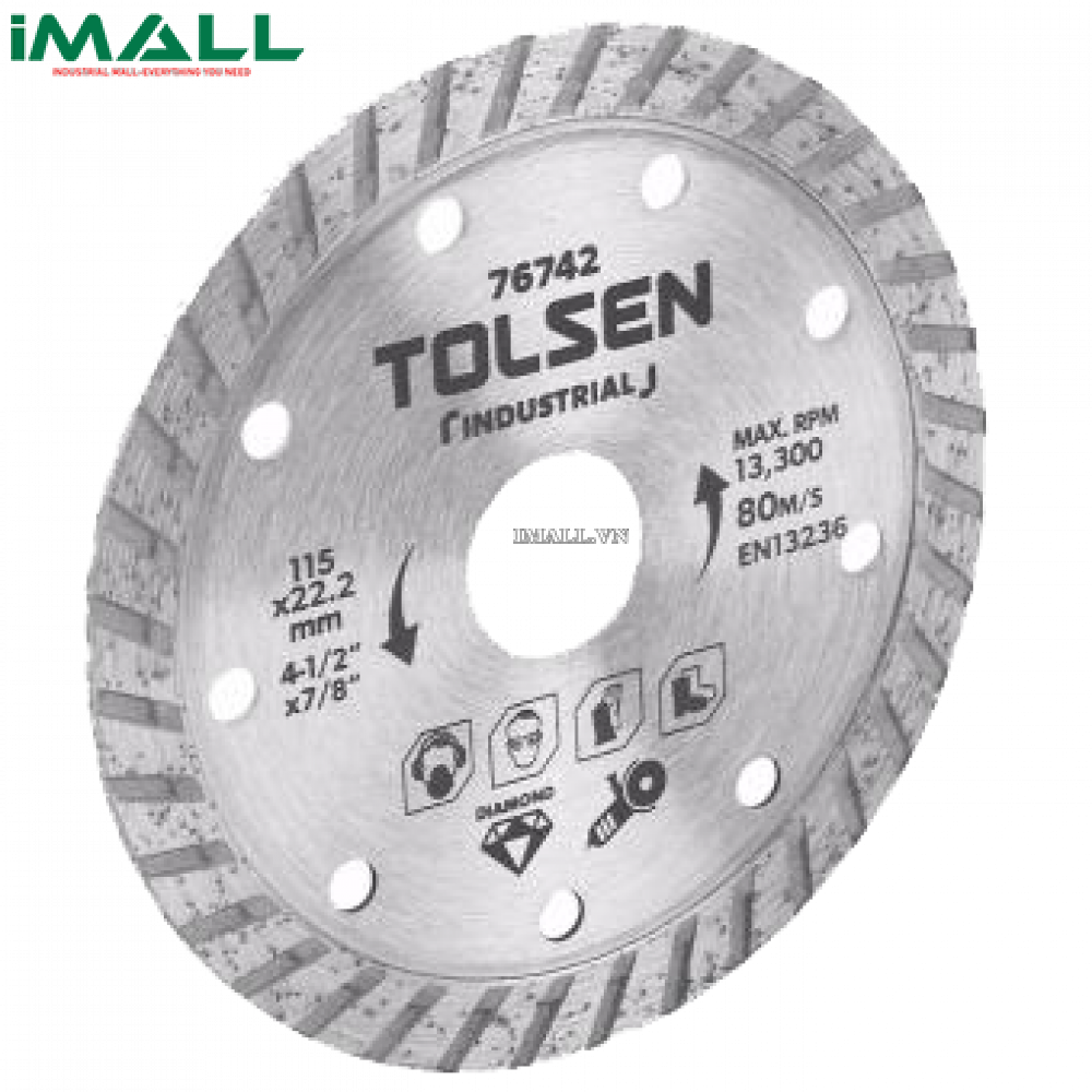 Đĩa cắt gạch kim cương Tolsen 76740