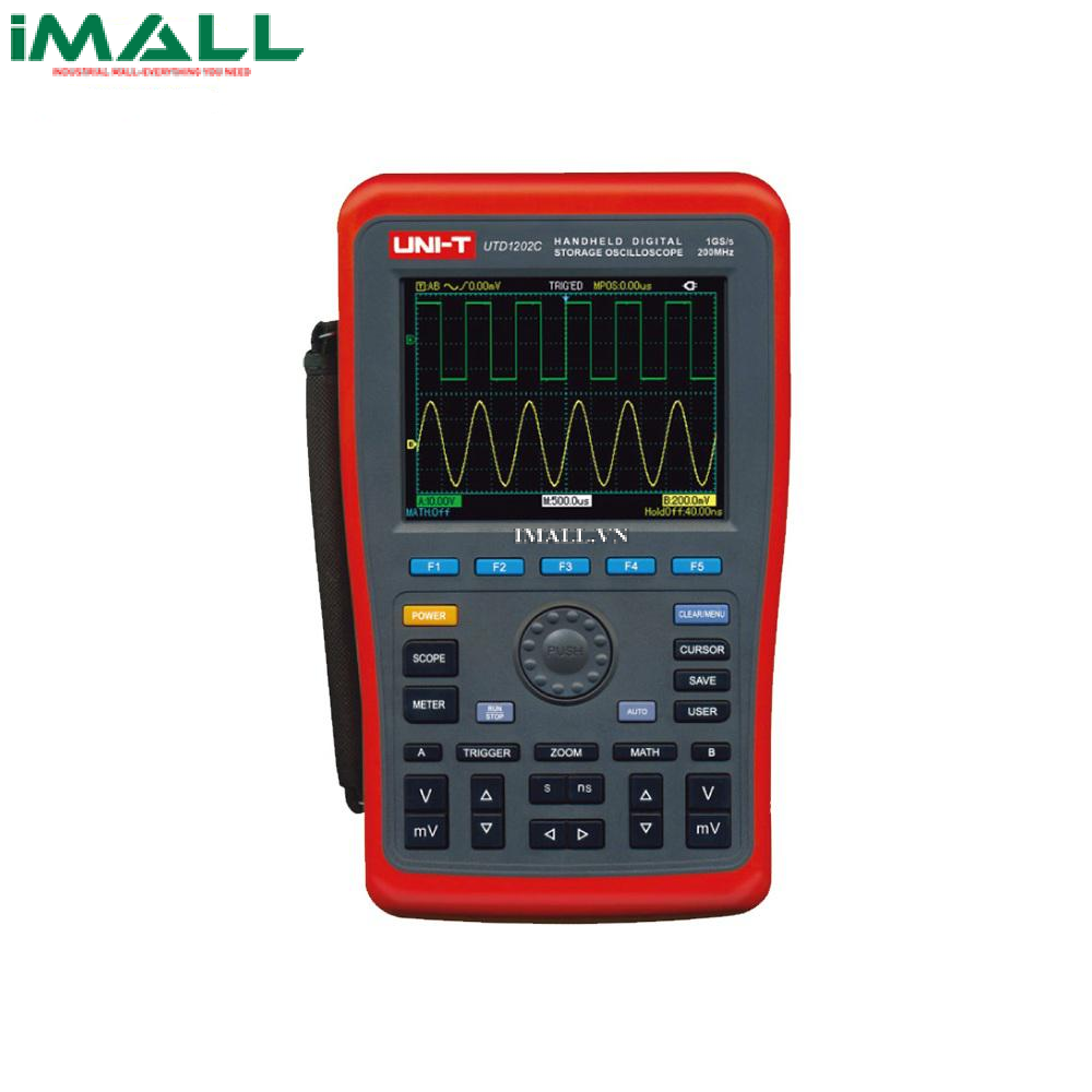Máy hiện sóng cầm tay UNI-T UTD1202C (200MHz, 2 Kênh, 1GS/s)