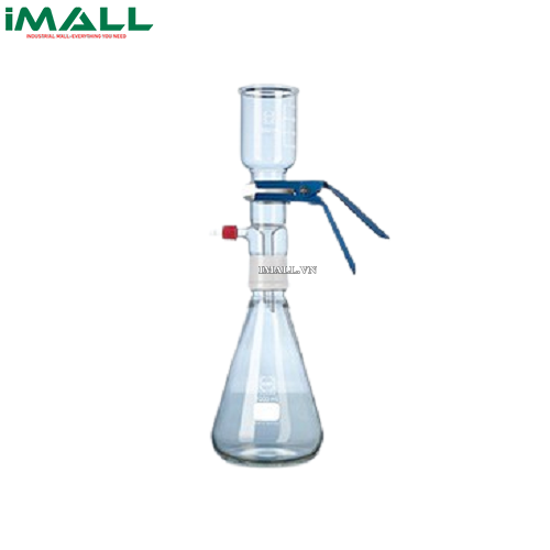 Bộ lọc có đệm PTFE và kẹp có thể sử dụng đĩa lọc, phễu 47mm,250ml, bình 1lít Duran 257105451