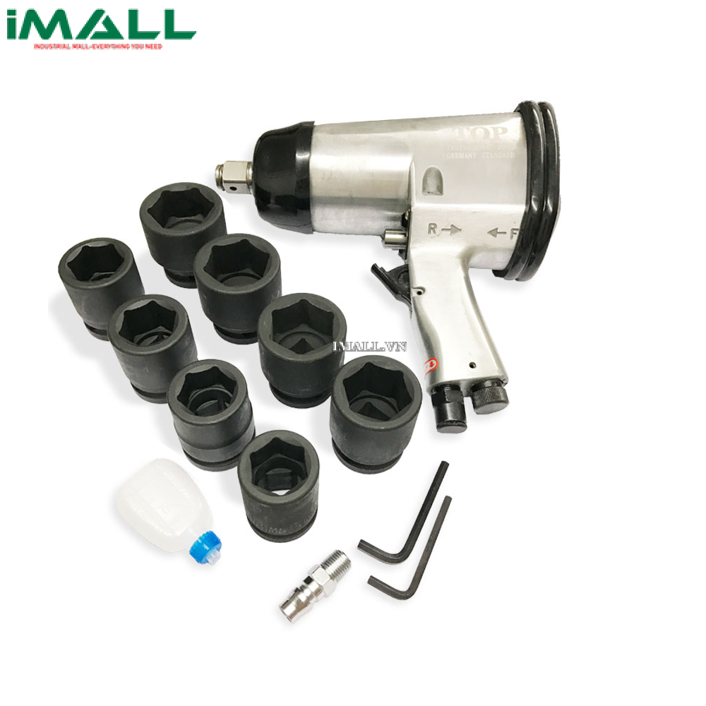 Bộ súng mở tuýp hơi 3/4" (677 Nm, 9 món) TOP PAW-06016K