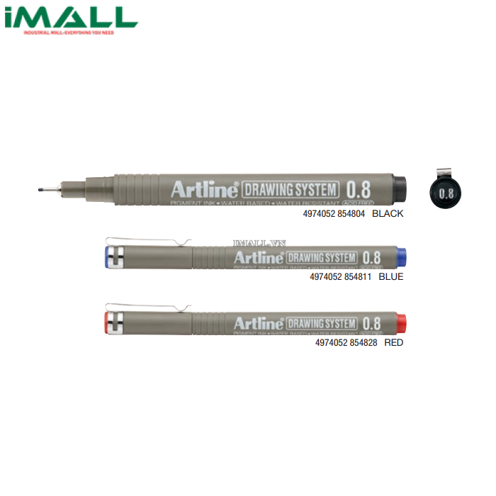 Bút lông kim màu đen Artline Drawing System EK-238N (0.8mm)