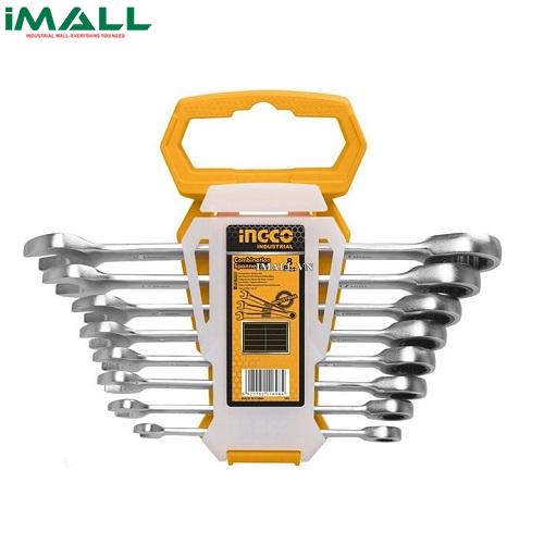 Bộ 8 cờ lê vòng miệng tự động (8-19mm) INGCO HKSPAR1082