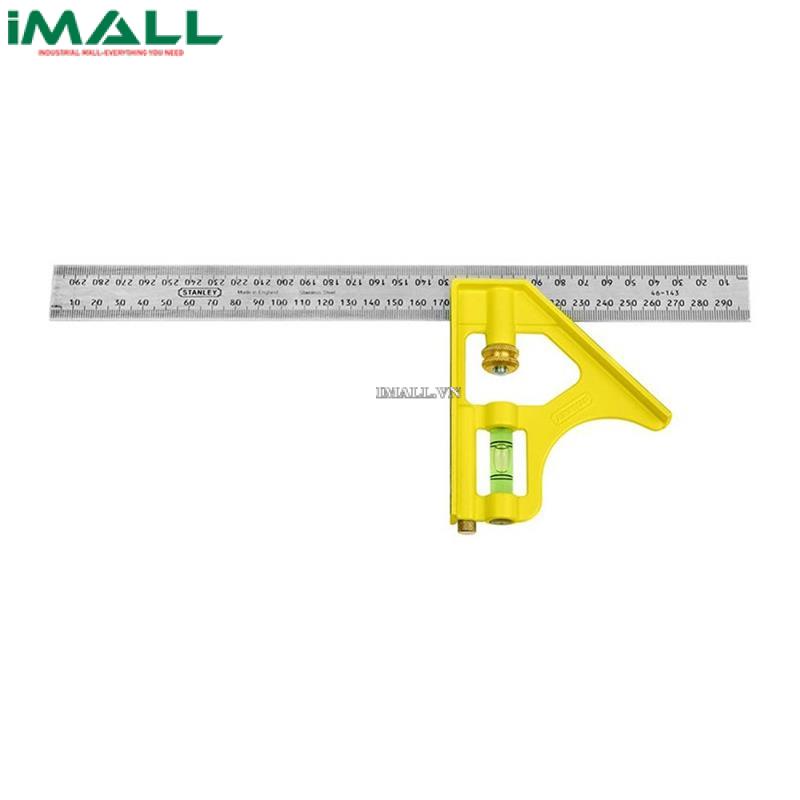 Thước vuông kết hợp cán cầm nhựa Stanley 46-143 (12")