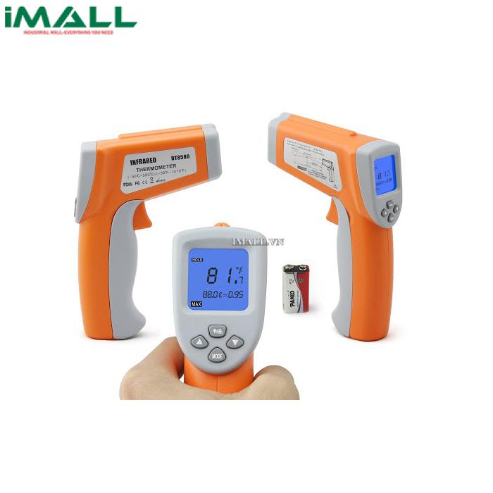 Súng đo nhiệt đến 580 độ, 2 tia laser Total Meter DT8580