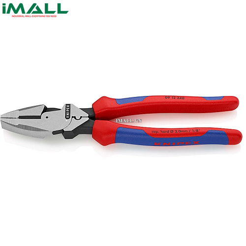 Kìm Đa Năng Lineman Dài 240mm Bấm Cos Chân Nhựa và Thép Knipex 09 12 240