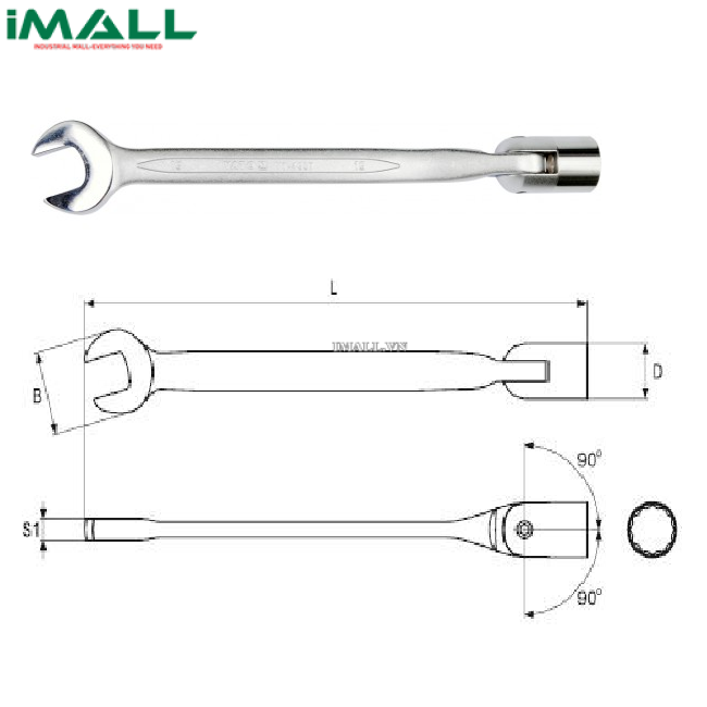 Cờ lê miệng điếu Yato YT-4950 (8mm)