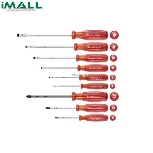 Bộ Tô Vít Dòng MultiCraft 9 Cây PH và Mũi Dẹp PB Swiss Tools PB 1465.(Mới)