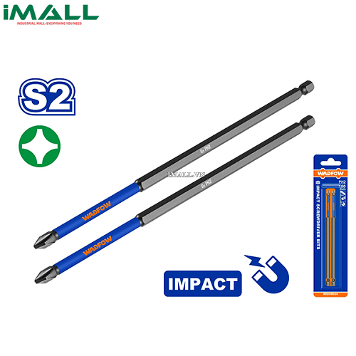 Bộ 2 Mũi bắt vít đóng PH2 200mm Wadfow WSV5K65