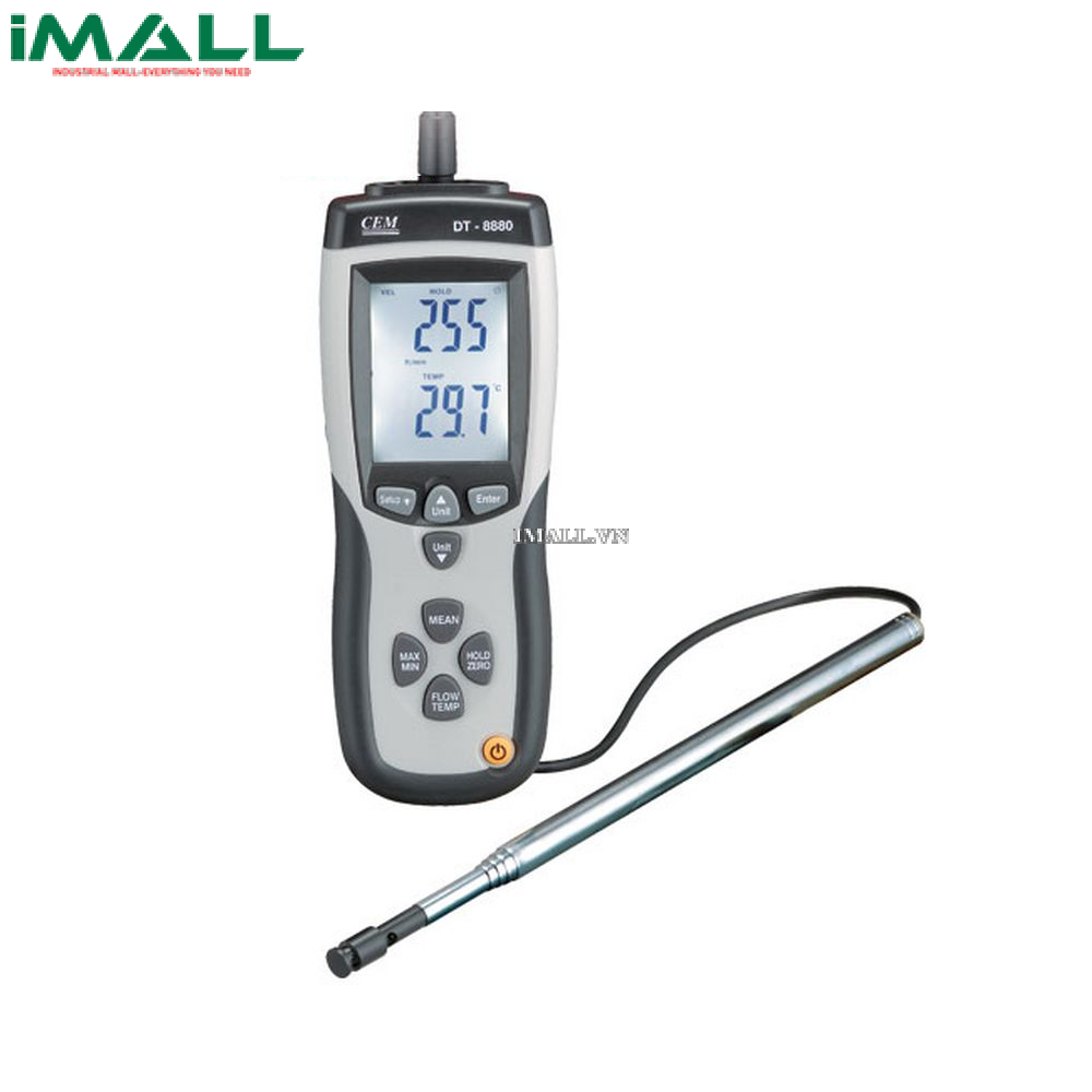 Máy đo tốc độ gió, nhiệt độ CEM DT-8880 (25m/s)