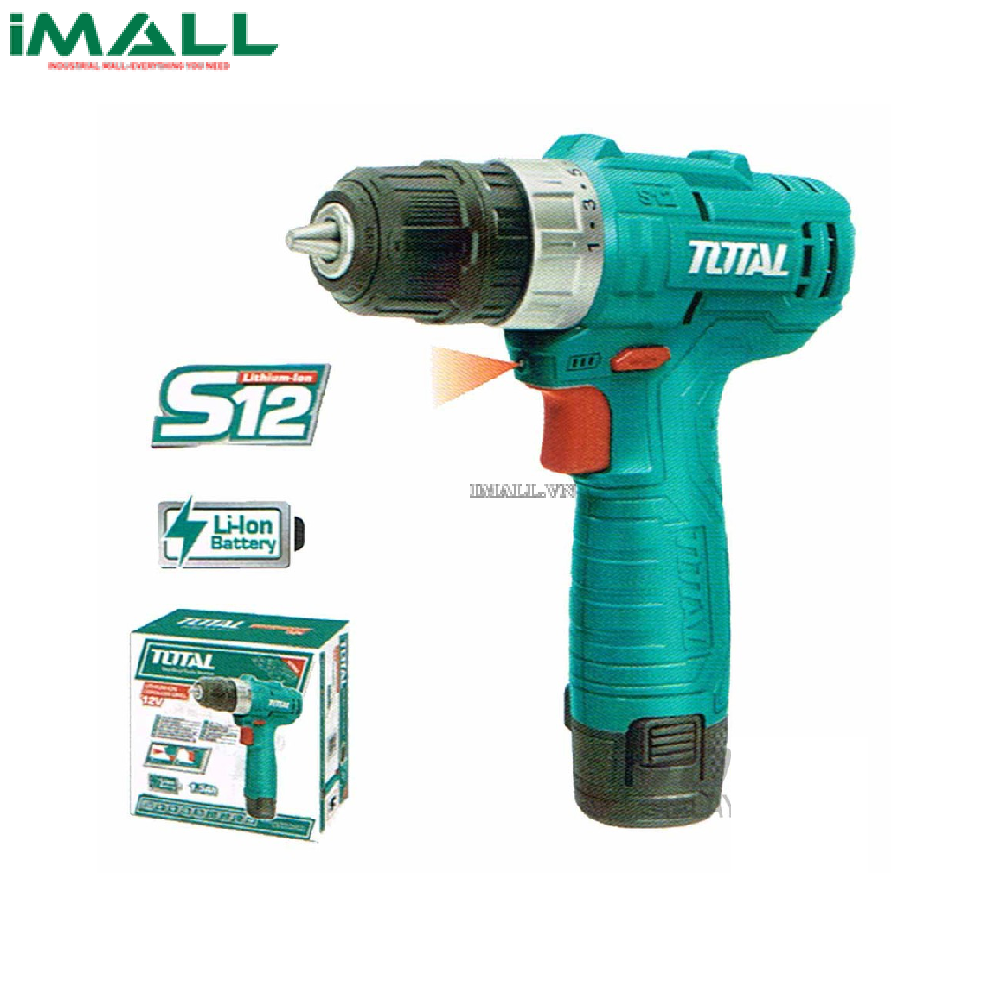 Máy khoan vặn vít dùng pin (12V) S12 Total TDLI1241