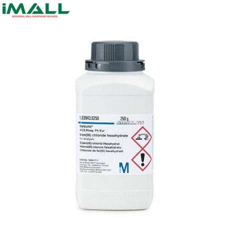 Hóa chất Iron(III) chloride hexahydrate để phân tích (Cl₃Fe * 6 H₂O, Chai nhựa 1kg) Merck 1039431000