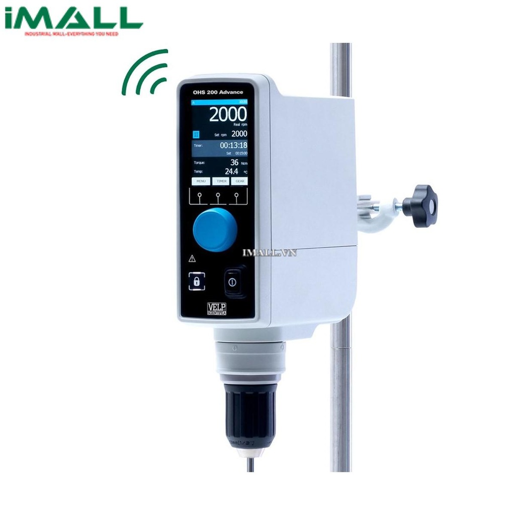 Máy khuấy đũa VELP OHS 200 Advance (F20100480, 6-400 rpm, 30-2000 rpm)