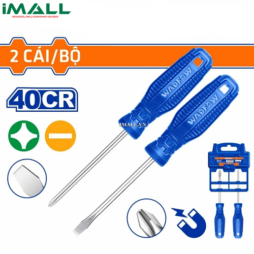 Bộ 2 tua vít dẹp & bake 100mm Wadfow WSS2302