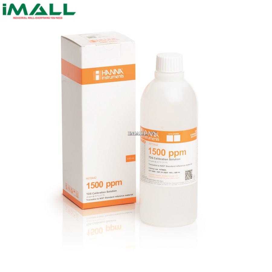 Dung Dịch Hiệu Chuẩn TDS 1500 mg/L (ppm) HANNA HI70442L (Chai 500mL)