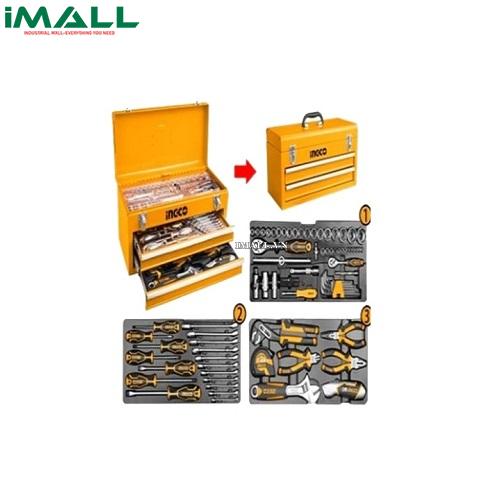 Bộ thùng đồ nghề 97 chi tiết Ingco HTCS220971