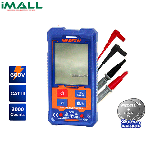 Đồng hồ vạn năng kỹ thuật số 600V-2000 số đếm Wadfow WDM1505