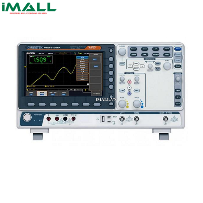Máy hiện sóng GW INSTEK MSO-2202E (200Mhz, 2 kênh, 1 Gsa/s, phân tích logic)