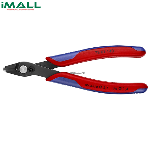 Kìm Cắt Linh Kiện Super Knips® Lưỡi 64 HRC, cắt Ø 0.2-2.1 mm Knipex 78 61 140