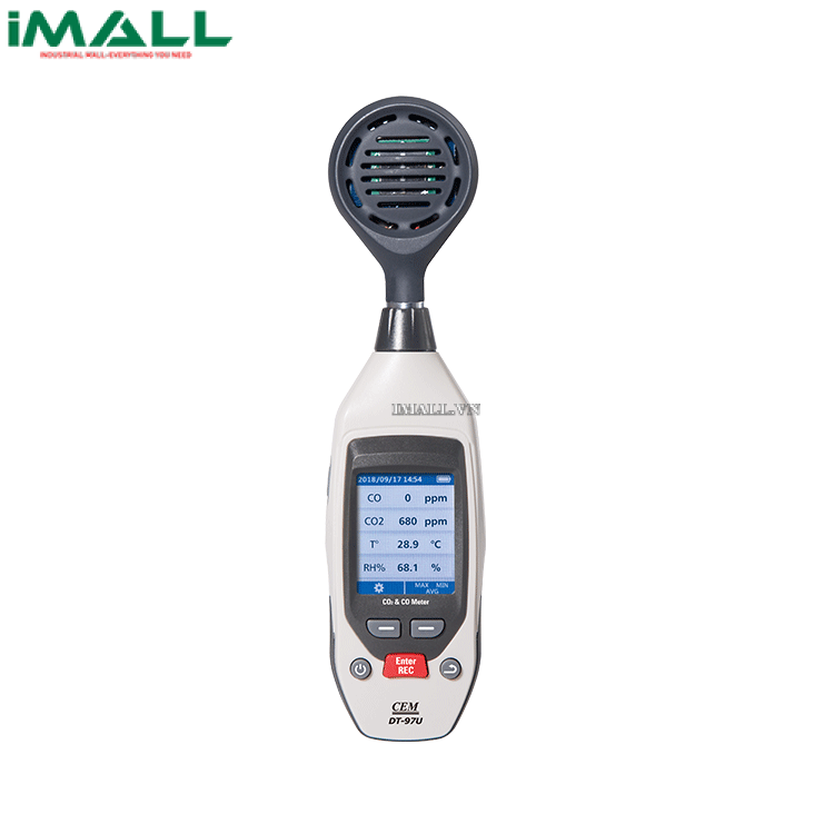 Máy đo môi trường mini &amp; bộ ghi dữ liệu CEM DT-97U (0 ~9999ppm(CO2);0 ~1000ppm(CO); -10~60°C;0~100%RH)
