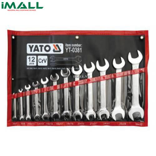 Bộ cờ lê 2 đầu miệng hệ mét 12 chi tiết Yato YT-0381 (6~32mm)