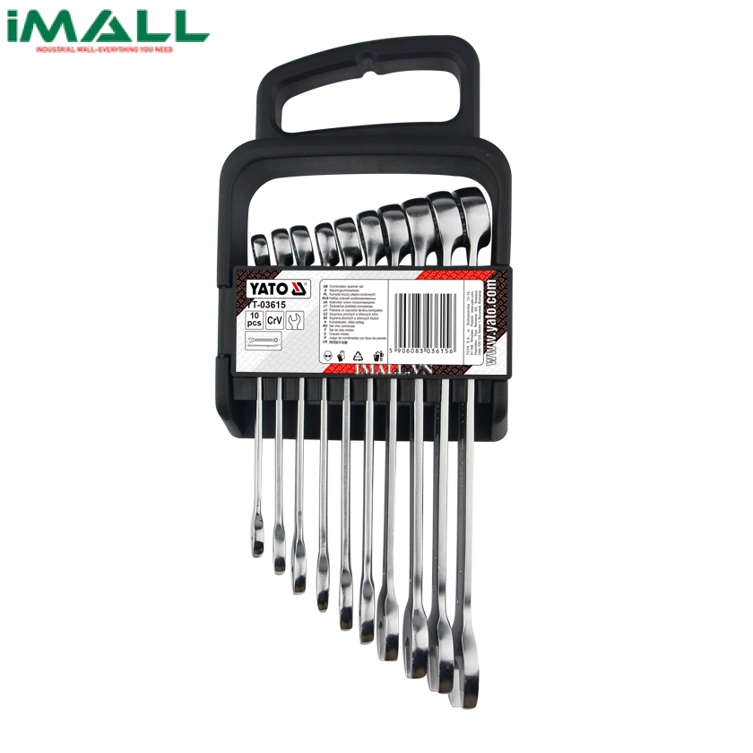 Bộ cờ lê vòng miệng 10 chi tiết Yato YT-03615 (10-19mm)