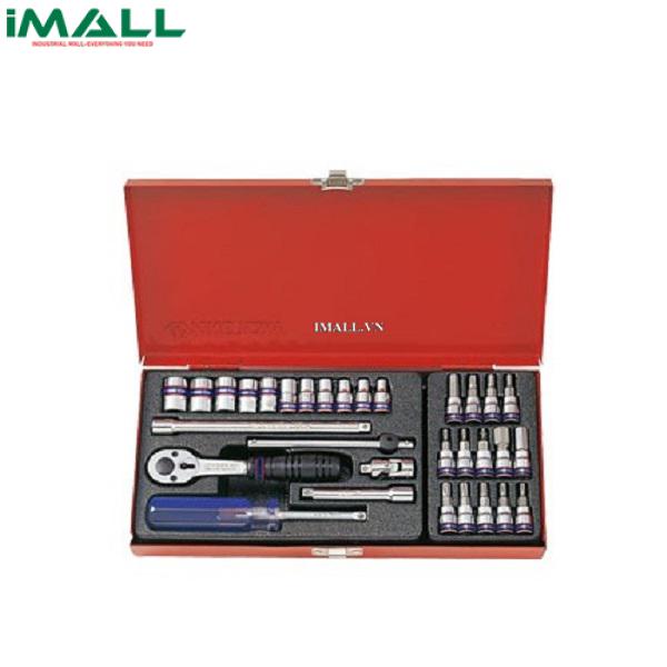 Bộ tuýp 31 chi tiết hệ mét Kingtony 2031MR (1/4")