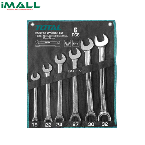 Bộ cờ lê vòng miệng 6 chi tiết (19-32mm) Total THT102RK061