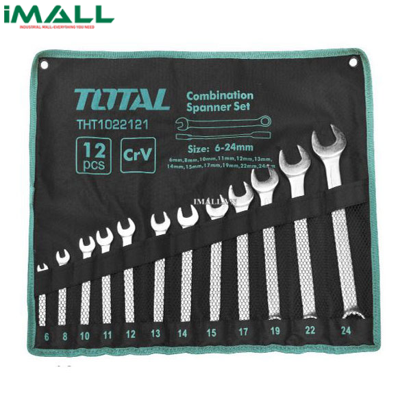 Bộ cờ lê vòng miệng 12 chi tiết (6-24mm) Total THT1022121