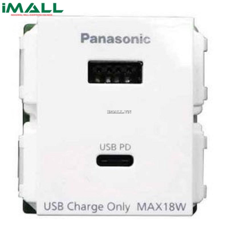 Ổ cắm USB 2 cổng type A-C PANASONIC WEF14821W-VN