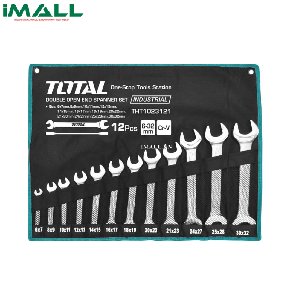 Bộ cờ lê hai đầu miệng 12 chi tiết (6-32mm) Total THT1023121