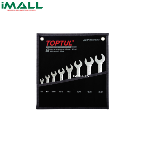 Bộ cờ lê 2 đầu mở 8 món (AAEJ: 6x7 ~ 20x22mm) TOPTUL GPAJ0802
