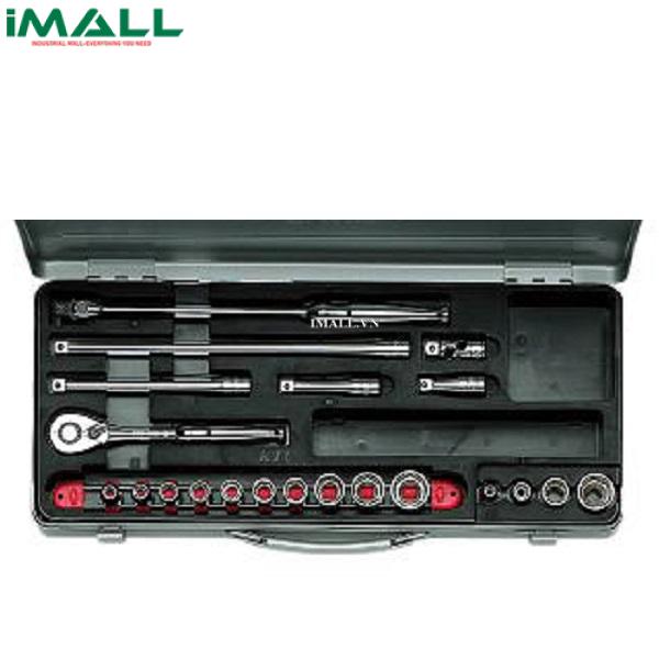 Bộ đầu khẩu vặn ốc KTC TB314 (3/8”, 21 chi tiết)