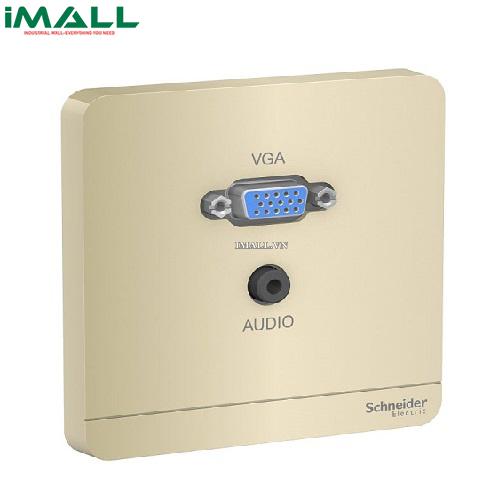 Ổ cắm VGA &amp; mini audio Schneider E8332HD15PH_WG_G19