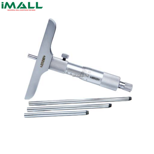 Panme đo độ sâu cơ khí INSIZE 3240-B50S (0-50mm; 0.01mm; Thanh đo đế dạng cầu)